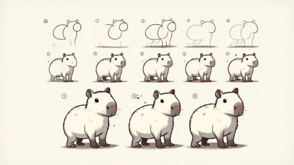 How to Draw a Capybara - CapyBara Mag