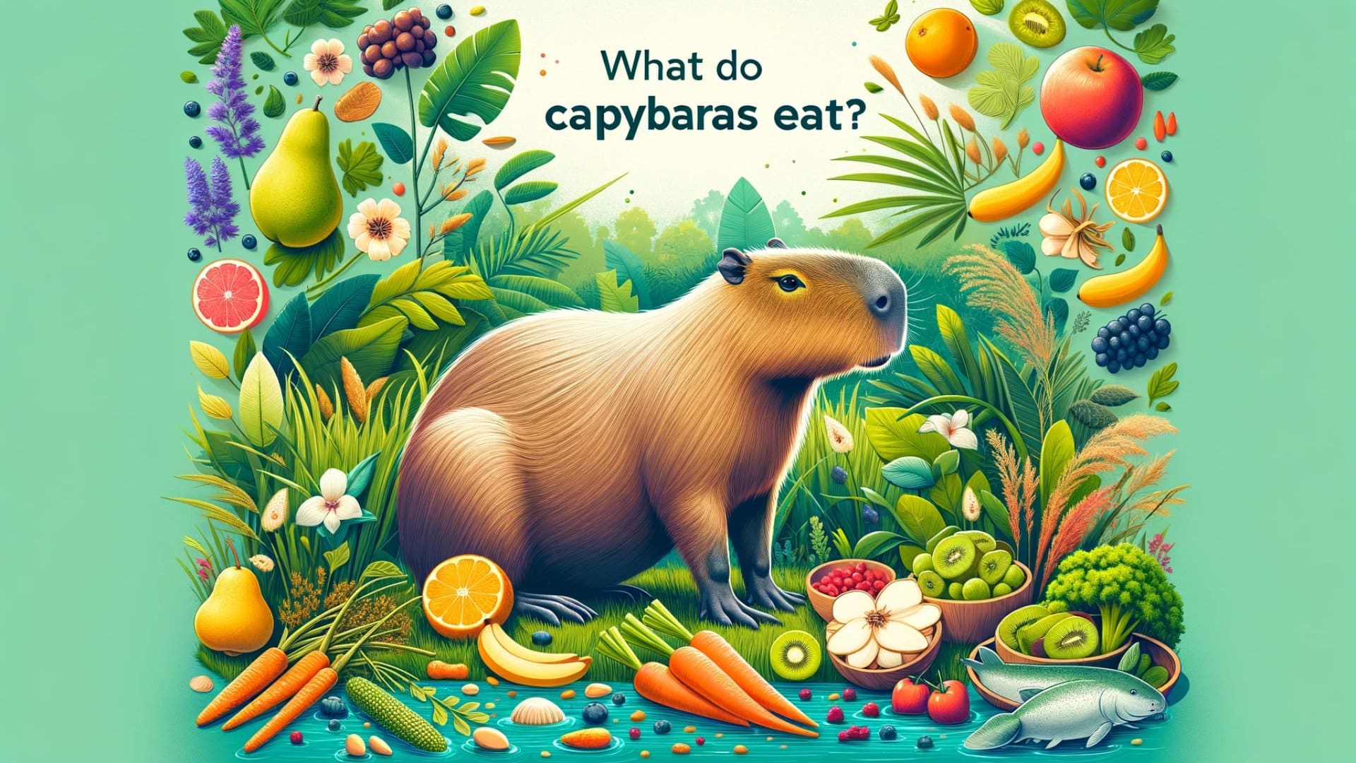 What do Capybaras Eat and Their Diet - CapyBara Mag