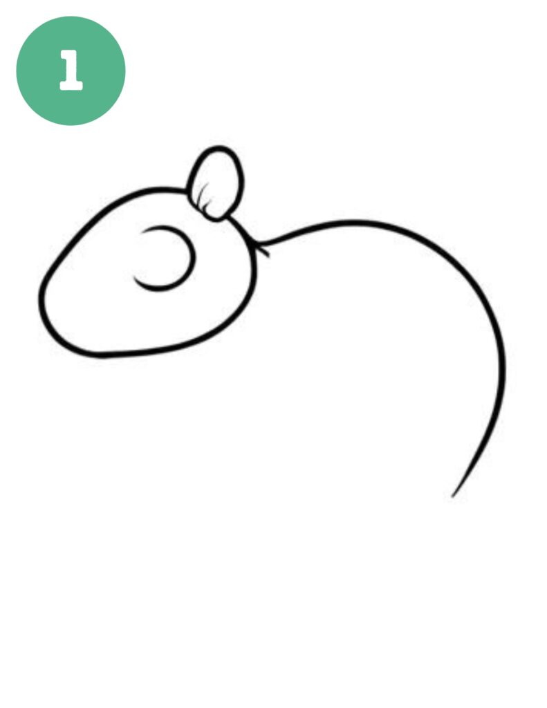 capybara drawing step 1