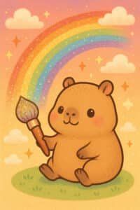 Capibara Animada wallpaper