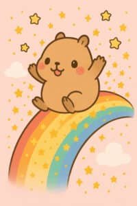 Capibara Animada wallpaper
