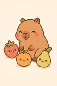 Capibara Animada wallpaper