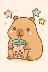 Capibara Animada wallpaper