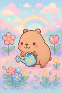 Capibara Animada wallpaper
