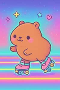 Capibara Animada wallpaper